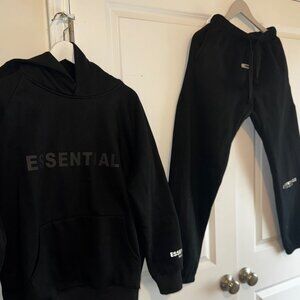 Black Essentials Jogger Style Sweat Mens Size Medium
